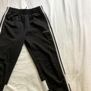 Adidas Black Athletic with white 3 strips